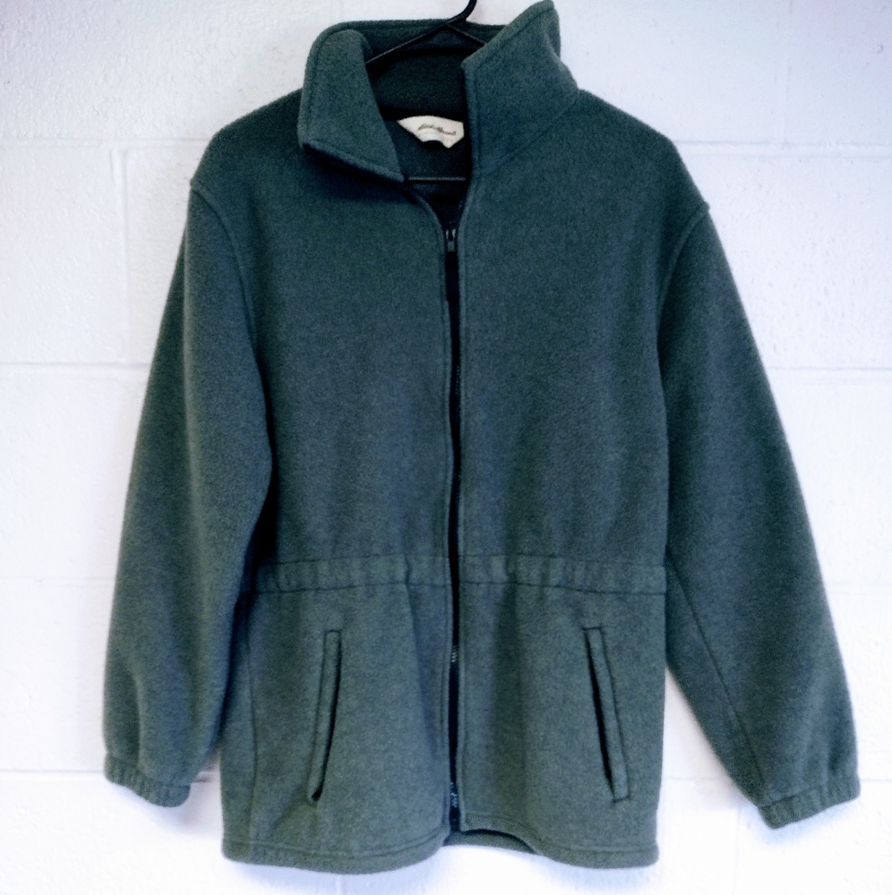 Green Eddie Bauer fleece jacket